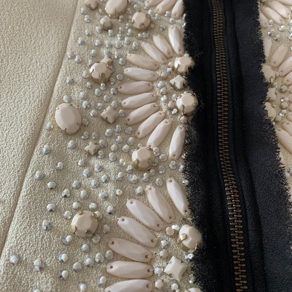 TWIN SET JACKET - BY SIMONE BARBIERI EMBELLISHED WITH PEARLS AND STONES - ITALY - Picture 6 of 6